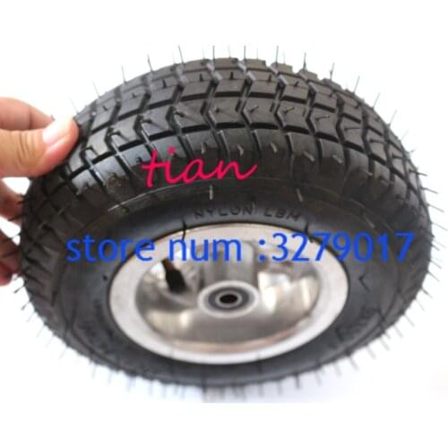 9x3.50-4 tire 9'' wheel for Turf Rider Tread 4 Ply Tubeless Lawnmower Golf Go Cart ATV Pocket Bike Go Kart Mobility Scooter