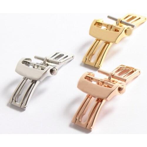 For fit Blancpain Fifty Fathoms Stainless Steel Deployment Buckle Folding Clasp 20mm