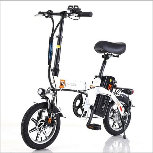 14 Inch Folding Electric Bicycle MTB 48V250W Brushless Motor 10AH-20AH Lithium Battery BIKE