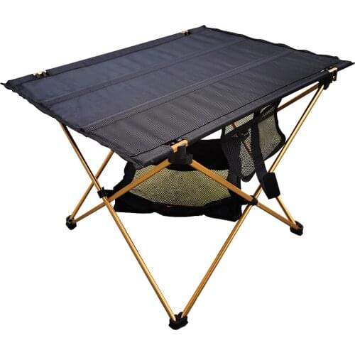 Aluminum Alloy Portable Table Outdoor Furniture Foldable Folding Camping Hiking Desk Traveling Picnic Table Small Terrace Des