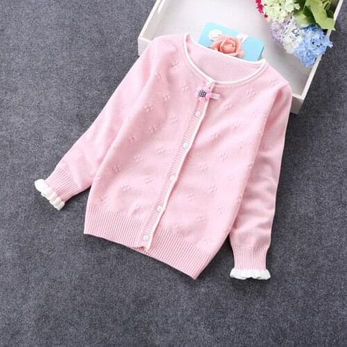 2020 Ins Fashion Children Sweaters 2-12 Years Girls Sweaters Cardigans Knit Sweater Clothing #8671