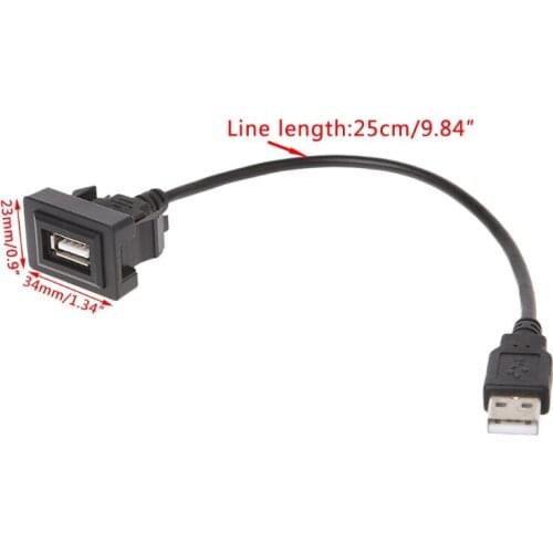 40GF AUX USB Port Cable 12-24V Cord Wire USB Charging Adapter for toyota Vios/Corolla