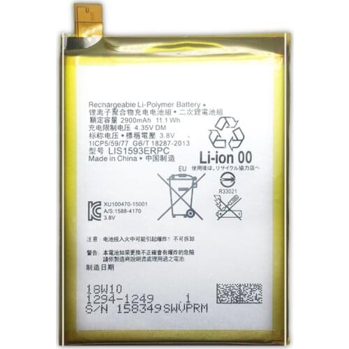 Battery For Sony Xperia Z5 E6603 E6653 E6633 E6683 E6883 Battery LIS1593ERPC 2900mAh supply tracking number