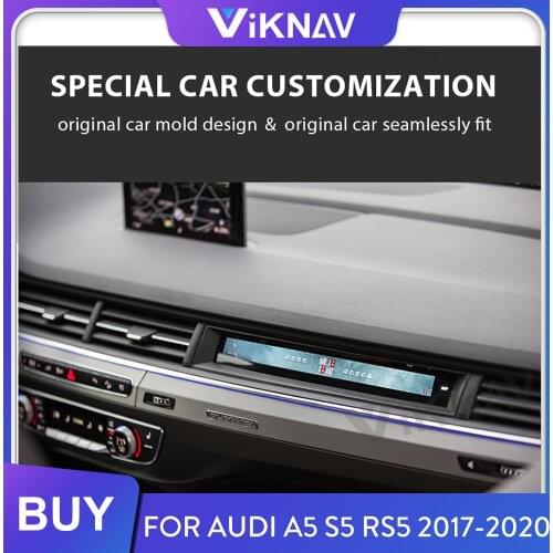 Android car instrument dashboard display for Audi A5 S5 RS5 2017 2018 2019 2020 copilot multimedia display screen