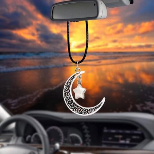 Car Pendant Decoration Star Moon Automobiles Rearview Mirror Hanging Suspension Ornaments Auto Accessories Styling Hot Sale