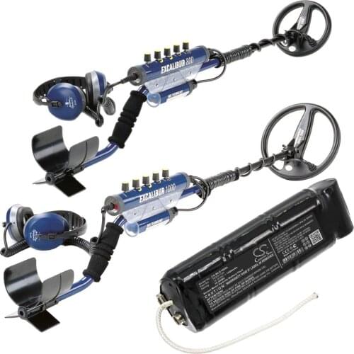Cameron Sino 1400mAh Battery for MINELAB Excalibur 1000, Excalibur 800 Metal Detector, Excalibur II PODS, Excalibur SWORD
