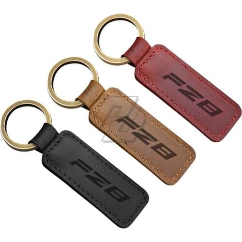 Motorcycle Keychain Cowhide Key Ring Case for Yamaha FZ8 Fazer Models
