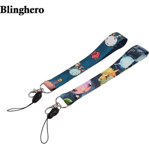 CB821 Little Prince Cute Neck Strap Lanyard for Key ID Card Cell Phone Straps Necklace Mobile Phone Strap Keycord Short Lanyard