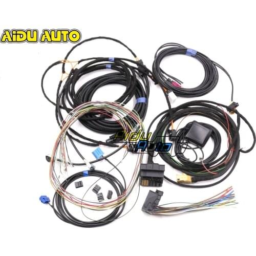 For Audi A4 B8 A5 B8 Q5 8R Update UPGRADE install MMI System Wire cable Harness & GPS ANTENNA & Mic