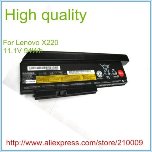 Original Quality New Laptop Battery for X220 X220I X220S 42T4866 0A36283 42T4872 42T4942 94WH 29++ 9CELL