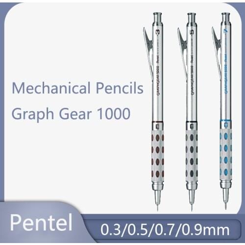 Pentel GRAPHGEAR 1000 Mechanical Drafting Pencil PG1013/15/17/19(0.3/0.5/0.7/0.9mm) Office Supply