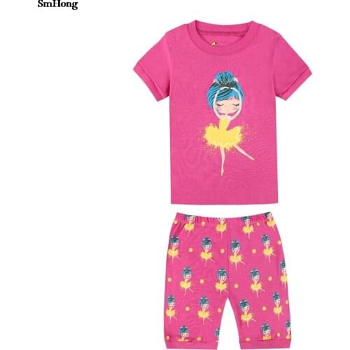 100 Cotton Summer Baby Girls Unicorn Pajamas Little Princess Pajamas for Teen Girls Sleepwear Ballet Dance Girls Pajama Sets