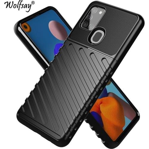 Rugged Fiber Shield Cover For Samsung Galaxy A21S Case Phone Cover For Samsung A21S Case For Samsung A21S A01 A31 A51 A71