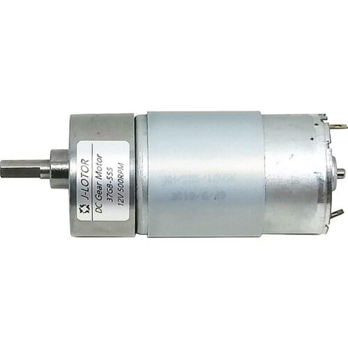 37GB-555 DC Geared Motor 12V 24V 30W High Torque 5rpm~1000rpm PMDC Gear Motor With CW/CCW