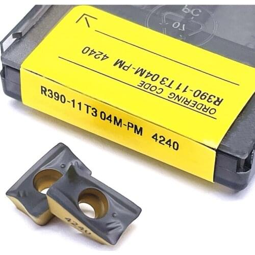 R390 11T304-PM 4240 Internal turning tool Cermet grade carbide inserts CNC lathe metal cutting tool Turning Insert