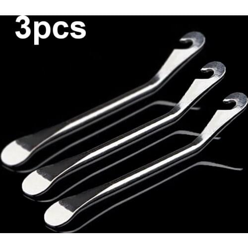 3Pcs 2 In 1 Cycling Tyre Levers Steel Bicycle Tire Pry Bar With Hook Stick MTB Bike Wheel Remove Levers Tool Bicycle Repair Tool