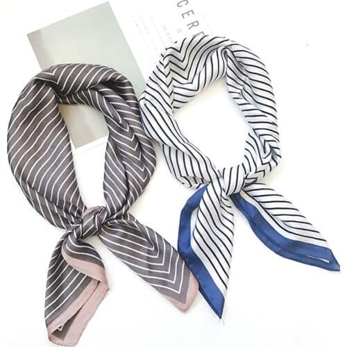 Silk scarf women 70*70 New fashion scarves small squares Head scarf women shawl Bag decorative scarves
