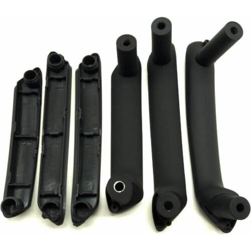 SKTOO 6pcs/set Black Interior Door Handle With Trim For 1998-2005 Volkswagen Passat B5 inner armrest