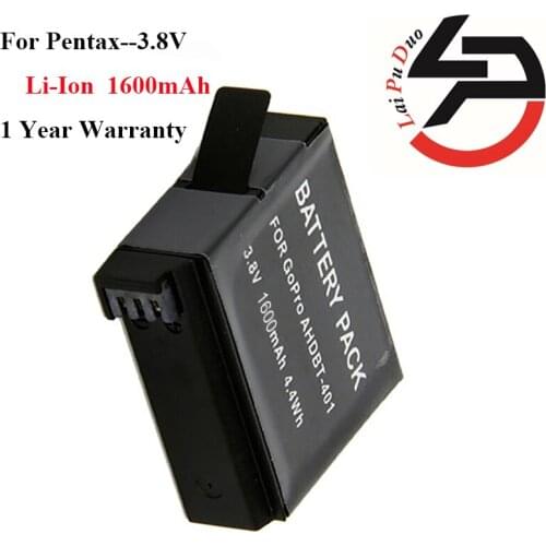 High Quality 1600mAh Brand New Replacement Battery For Gopro HERO4 AHDBT-401 BT-401