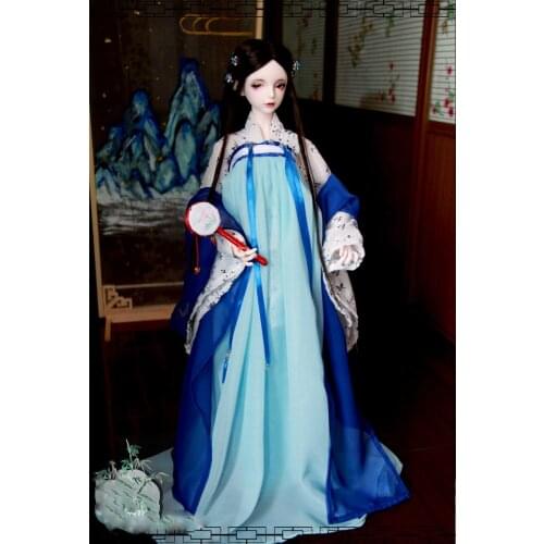 1/4 1/3 BJD clothes ancient costume Fairy dress Hanfu for BJD/SD MSD SD13 EID woman 70cm big girl doll accessories C0217