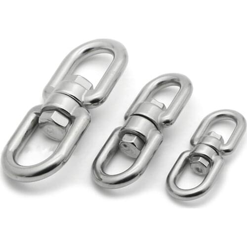 1PCS M16 187mm Stainless Steel Straight Link Chain Sling Lifting Universal Swivel Chain sling Ring Eye to Eye Rigging Pet Ring