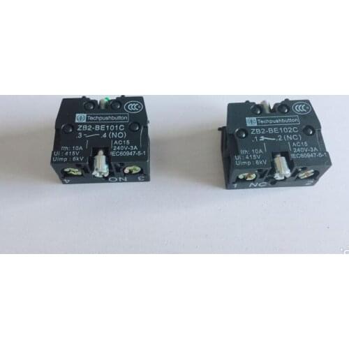 10pcs ZB2-BE101C NO ZB2-BE102C NC Contact Block Replaces 10A 400V