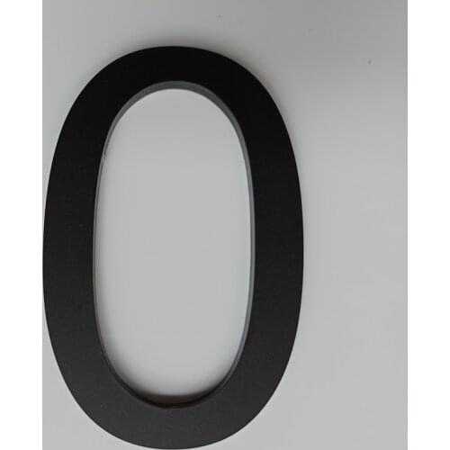 10cm Modern House Number Door Home Address Mailbox Numbers for House Number Digital Door Outdoor Sign 4 Inch. #0-9 MatteBlack