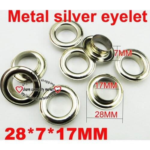 20PCS 17MM Metal Silver EYELET Button Sewing Clothes Accessory Buttons Eyelets ME-035