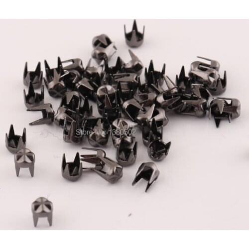 200pcs Black Color 3*4mm Stud Garment Rivets DIY leather craft Decorative Rivet for clothes