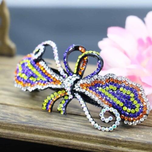 24*71mm Korean style Wedding Headdress Bows Bowknot Headband Girl Head Bands Headpiece Hair Accessory Crystal Hairpin Clip Gifts