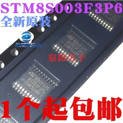 5PCS STM8S003F3P6 STM8S003F3P6TR TSSOP20 ST MCU chip in stock 100% new and original