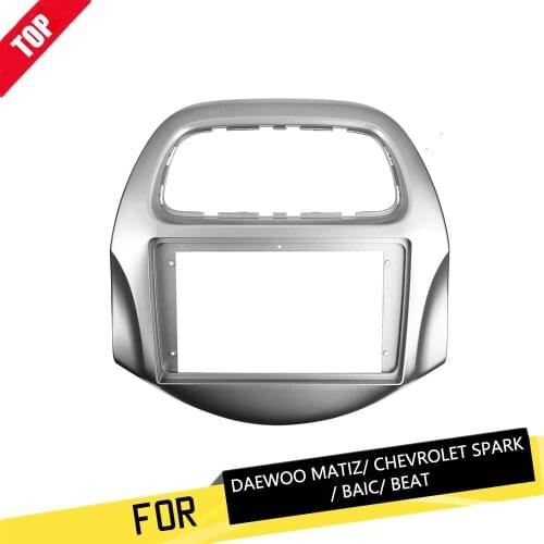 Car Radio 9 Inch Fascia for Chevrolet Spark Baic Beat Daewoo Matiz 2018+ Stereo Panel Dashboard Kit Refitting Installation Fram
