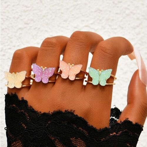 Bird feather Women's Gold Rings