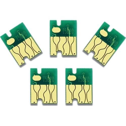 5PC T5820 Compatible Chip for Epson Surelab D700 Maintenance Ink Tank for Fuji DX100 Waste Ink Collector
