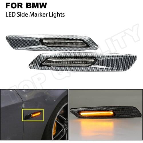For BMW E60 Sedan E61 Wagon E82 Coupe E88 E90 E91 E92 E93 2008-2010 Dynamic LED Side Marker Light Turn Signal Arrow Blinker Lamp