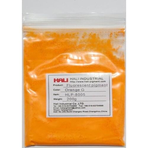 Supply quality fluorescent pigment, yellow orange fluorescent powder, neon pigment,1lot=200gram HLP-8005 orange G,free shipping