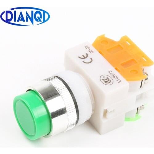LAY7-GN LAY37-GN Green Red Yellow 1NO1NC Momentary self-Reset push button switch Push button Switch