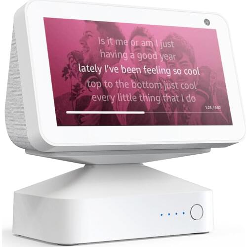 GGMM ES5 10000mAh 9.5H Play-time Battery Base for Echo Show 5 Alexa Display Rechargable Power Bank (Echo Show 5 is Not Included)