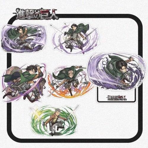 Attack On Titan Hot Cartoon Figure Acrylic Stand Model Toy Levi Ackerman Action Figures Decoration Anime Lovers Birthday Gift