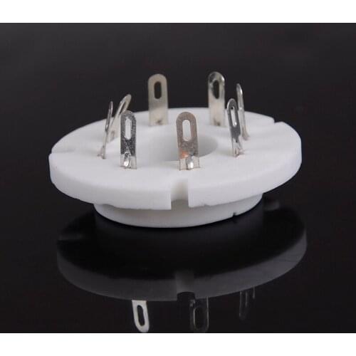 Hot sale 8pin DIY B8S Ceramic Vacuum Tube Socket for FU50R FU50, GU-50,FU-15,5U8C Vintage AMP