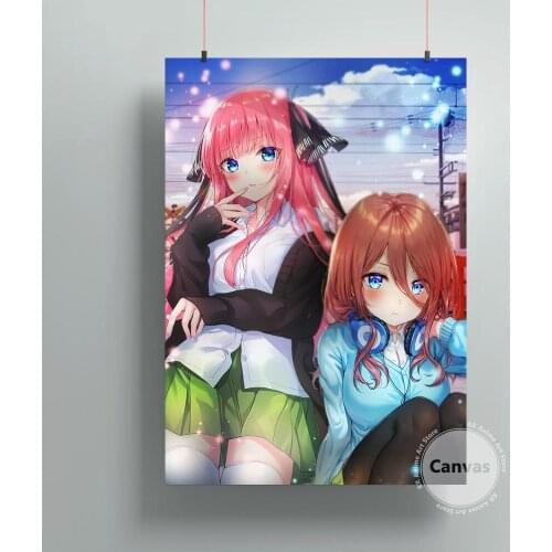Canvas Anime Quintessential Quintuplets Pictures Home Manga Decoration Paintings Poster HD Prints Wall Art Modular Living Room