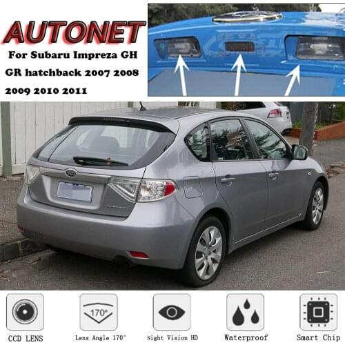 AUTONET Backup Rear View camera For Subaru Impreza GH GR hatchback 2007 2008 2009 2010 2011 Night Vision license plate camera