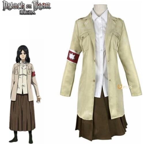 2021 Customize Attack on Titan Eldian Warrior Unit Pieck Cosplay Costume Outfit