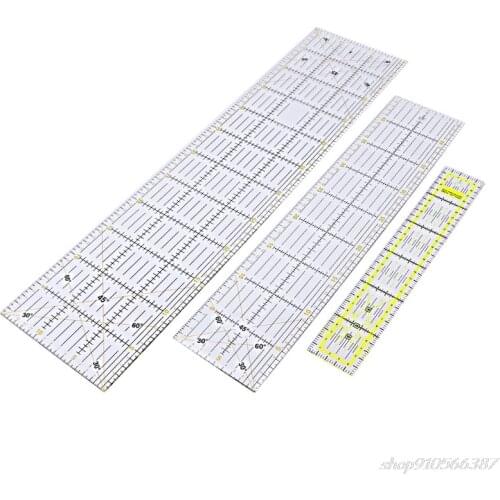 30/45/60cm Quilting Sewing Patchwork Ruler Cutting Tool Thick Transparent DIY O21 20 Dropshipping