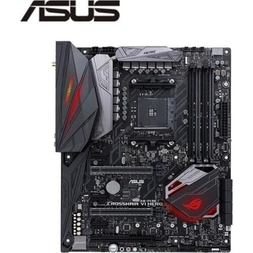 For ASUS ROG CROSSHAIR VI HERO (WI-FI AC) Motherboard Socket AM4 For AMD X370 X370M Original Desktop Mainboard Used Mainboard