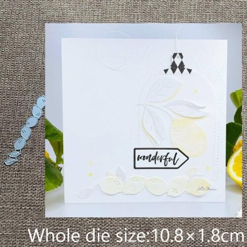 XLDesign Craft Metal Cutting Dies stencil mold Lemon strips decoration scrapbook Album Paper Card Craft Embossing die cuts
