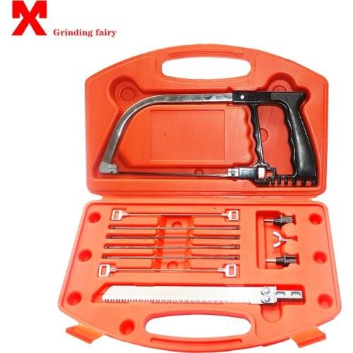 12 in 1 Multifunction Hand Saw Set Mini Bow Saw Tools For Metal Wood PVC Glass Ceramic Tiles Cutting High Quality Steel Saws Kit