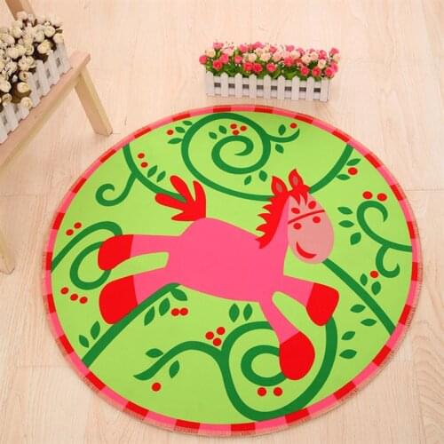 Cartoon 3D Print Round Large Area Carpet Baby Bedroom Game Carpets For Living Room Computer Kids Mats Tapete Crawl Room Chair