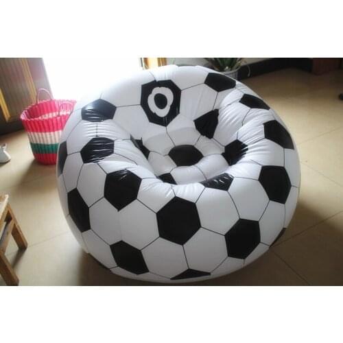 Fashion Football style Single leisure inflatable sofa with air pump