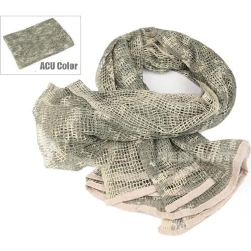 New arrival Tactical Mesh Scarf Military Camouflage Scarf Sniper Face Mask Veil For Airsoft Camping Hunting Hiking Scarves